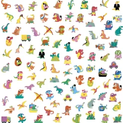 Janod Gommettes Dinosaures x100* Mosaïques & Gommettes
