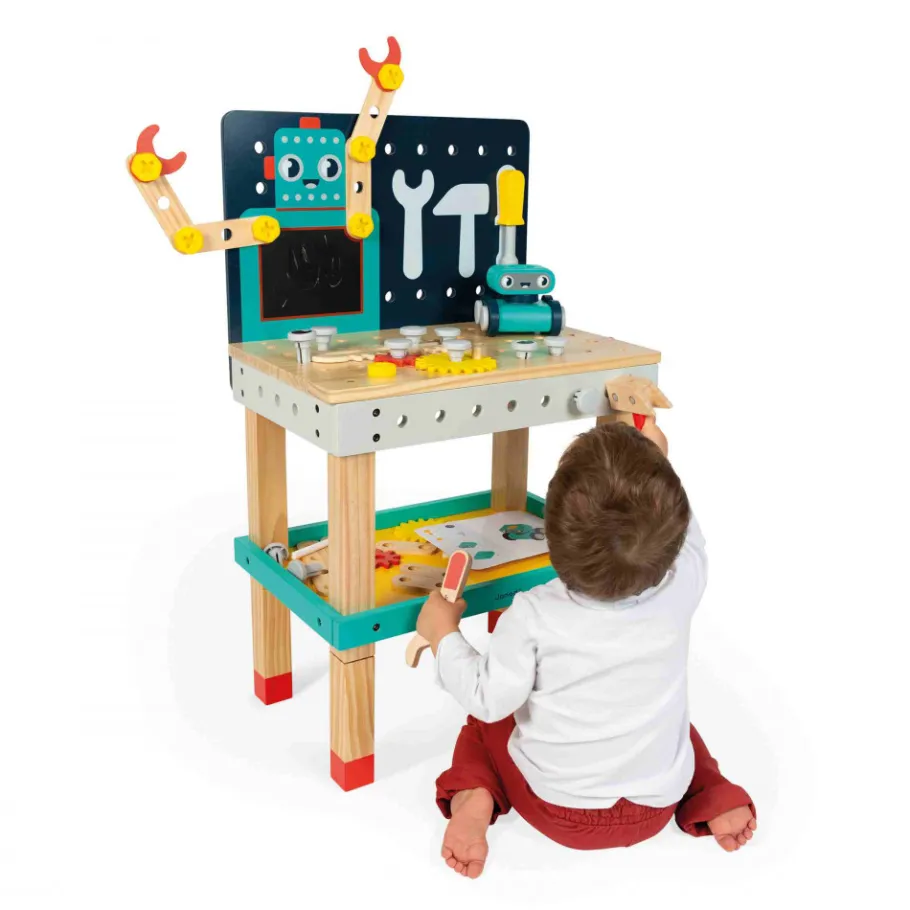 Janod Grand Établi Robot Brico'Kids* Établis, Outils & Bricolage