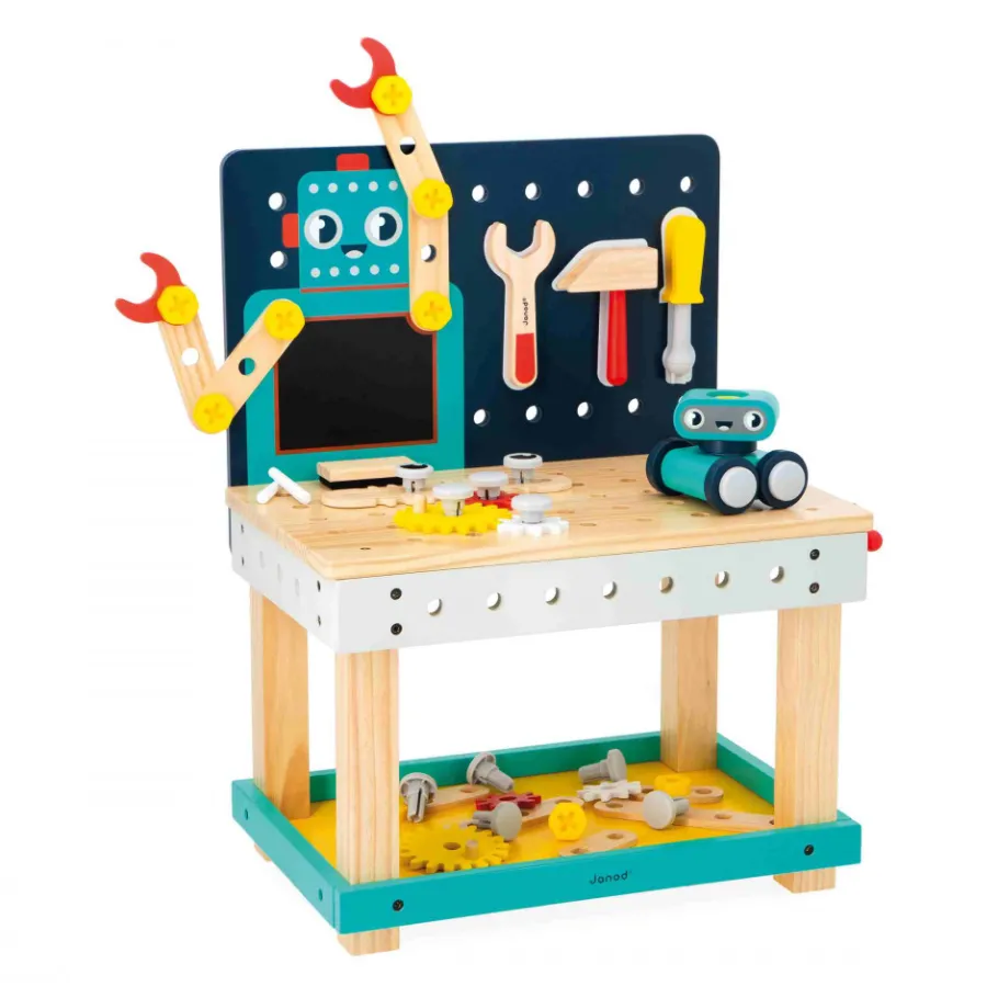 Janod Grand Établi Robot Brico'Kids* Établis, Outils & Bricolage