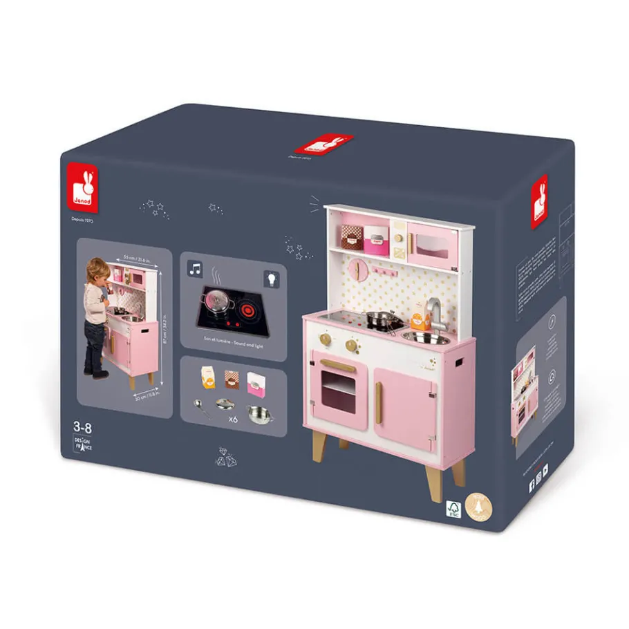Janod Grande Cuisine Candy Chic (bois)* Cuisines, Dinettes & Marchandes