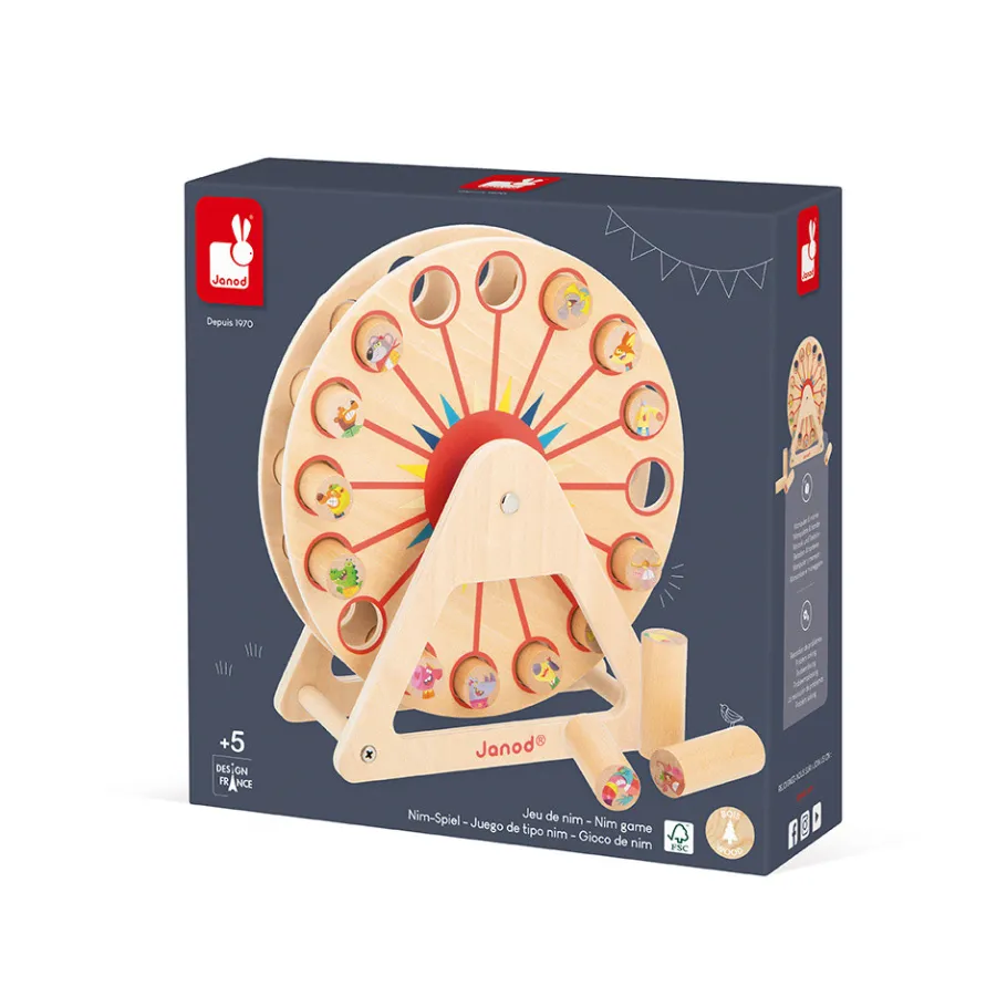 Janod Grande Roue en Folie Applepop* Jeux De Rapidité & De Stratégie