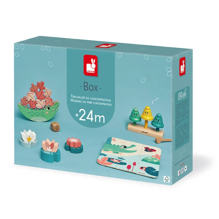 Janod Box - 24 mois* Jouets Musicaux|Puzzles En Bois Premier Âge