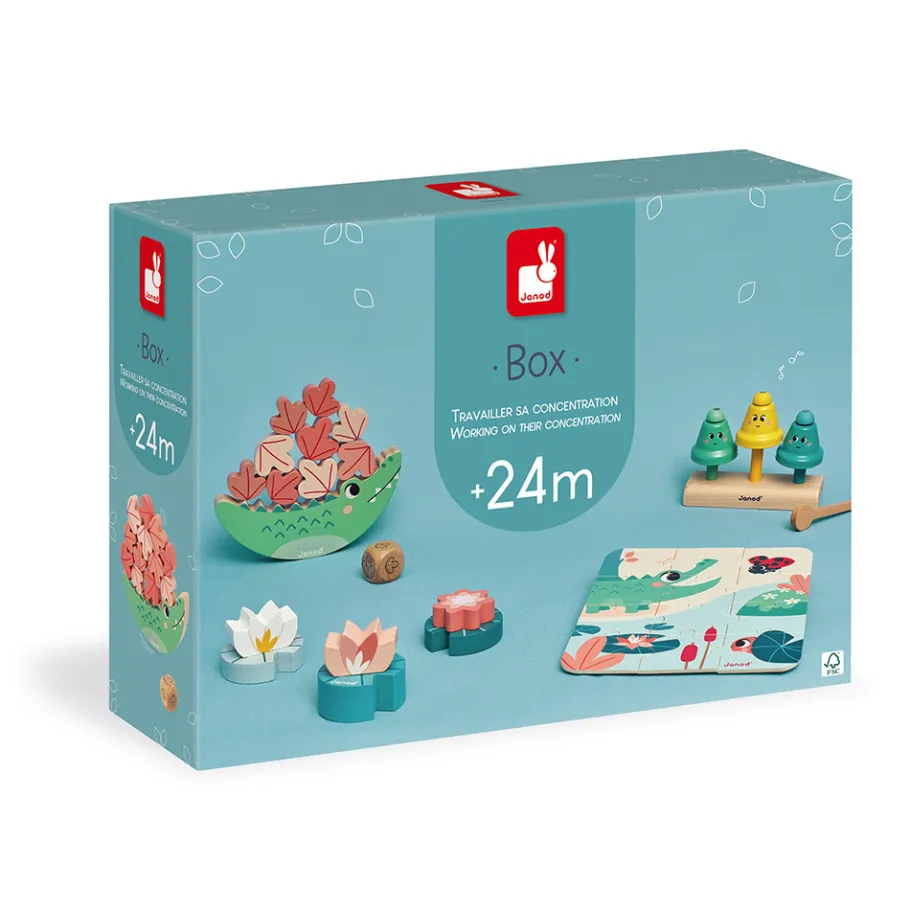 Janod Box - 24 mois* Jouets Musicaux|Puzzles En Bois Premier Âge