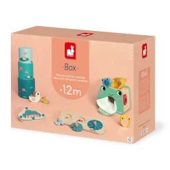 Janod Box - 12 mois* Jouets Musicaux|Puzzles En Bois Premier Âge