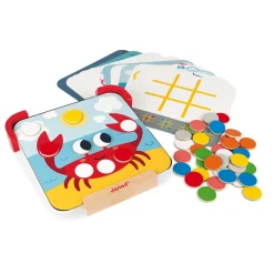 Janod J'Apprends les Couleurs - Pastilles Magnétiques (bois)* Jeux Éducatifs Maternelle|Formes & Couleurs