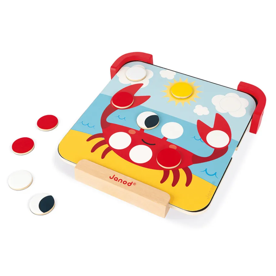 Janod J'Apprends les Couleurs - Pastilles Magnétiques (bois)* Jeux Éducatifs Maternelle|Formes & Couleurs