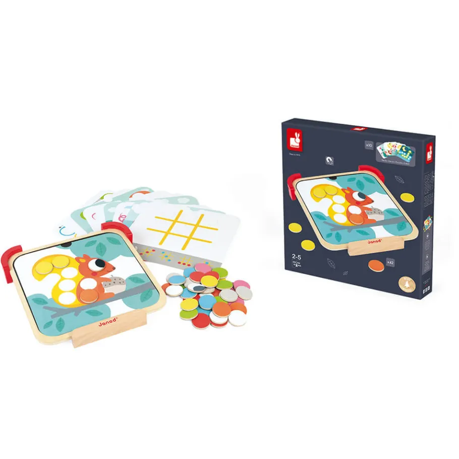 Janod J'Apprends les Couleurs - Pastilles Magnétiques (bois)* Jeux Éducatifs Maternelle|Formes & Couleurs