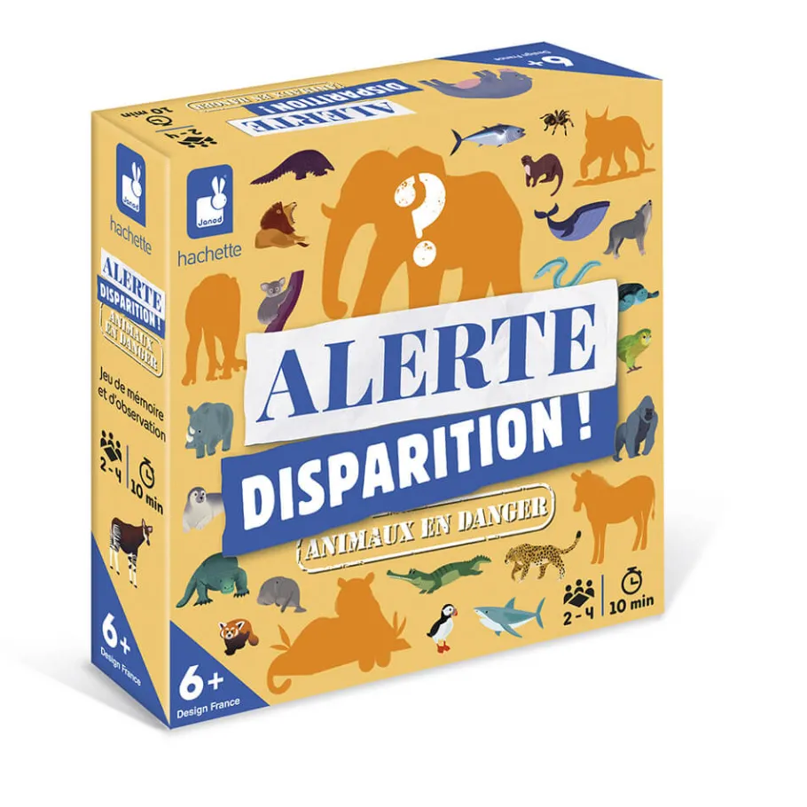 Janod Jeu Alerte Disparition ! Animaux Menacés* Jeux De Mémoire & D'Associations|Jeux Éducatifs Primaire