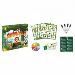 Janod Jeu Animalix - Quel Animal es-tu* Jeux De Mémoire & D'Associations|Jeux Éducatifs Science & Géographie