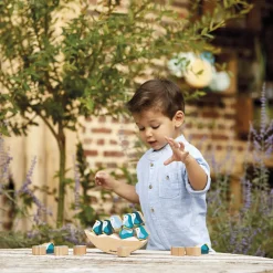 Janod Jeu Basculo Manchots en bois - Partenariat WWF®* Jeux D'Équilibre|Jeux Éducatifs Primaire