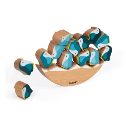 Janod Jeu Basculo Manchots en bois - Partenariat WWF®* Jeux D'Équilibre|Jeux Éducatifs Primaire