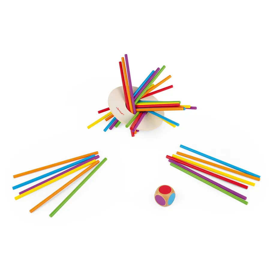 Janod Jeu d'Adresse - Crazy Sticks (bois)* Jeux D'Équilibre