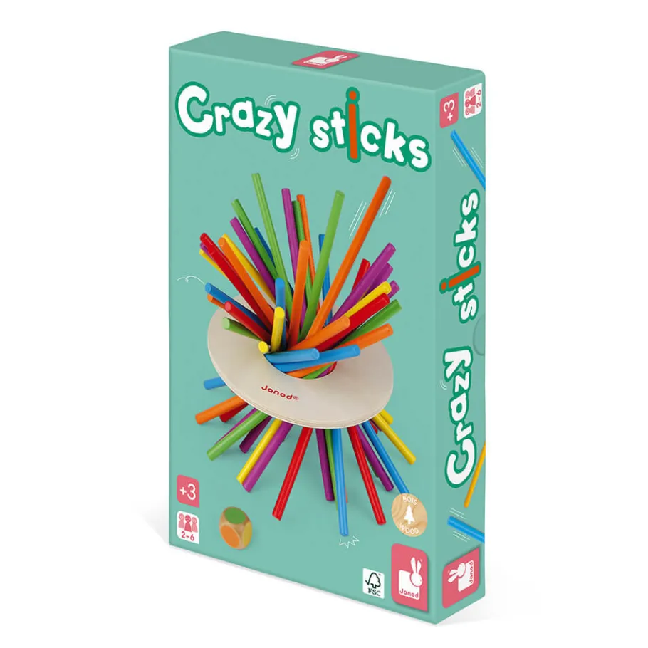 Janod Jeu d'Adresse - Crazy Sticks (bois)* Jeux D'Équilibre