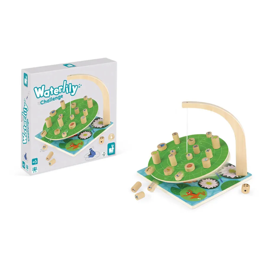 Janod Jeu d'Adresse - Waterlily Challenge (bois)* Jeux D'Équilibre