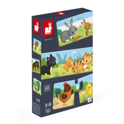 Janod Jeu d'association - puzzle Trionimo 30 pièces* Jeux De Mémoire & D'Associations|Jeux Éducatifs Maternelle
