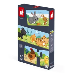 Janod Jeu d'association - puzzle Trionimo 30 pièces* Jeux De Mémoire & D'Associations|Jeux Éducatifs Maternelle