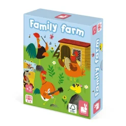 Janod Jeu de 7 Familles Family Farm* Jeux De Mémoire & D'Associations|Tracteurs & Animaux De La Ferme
