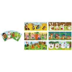 Janod Jeu de 7 Familles Family Farm* Jeux De Mémoire & D'Associations|Tracteurs & Animaux De La Ferme