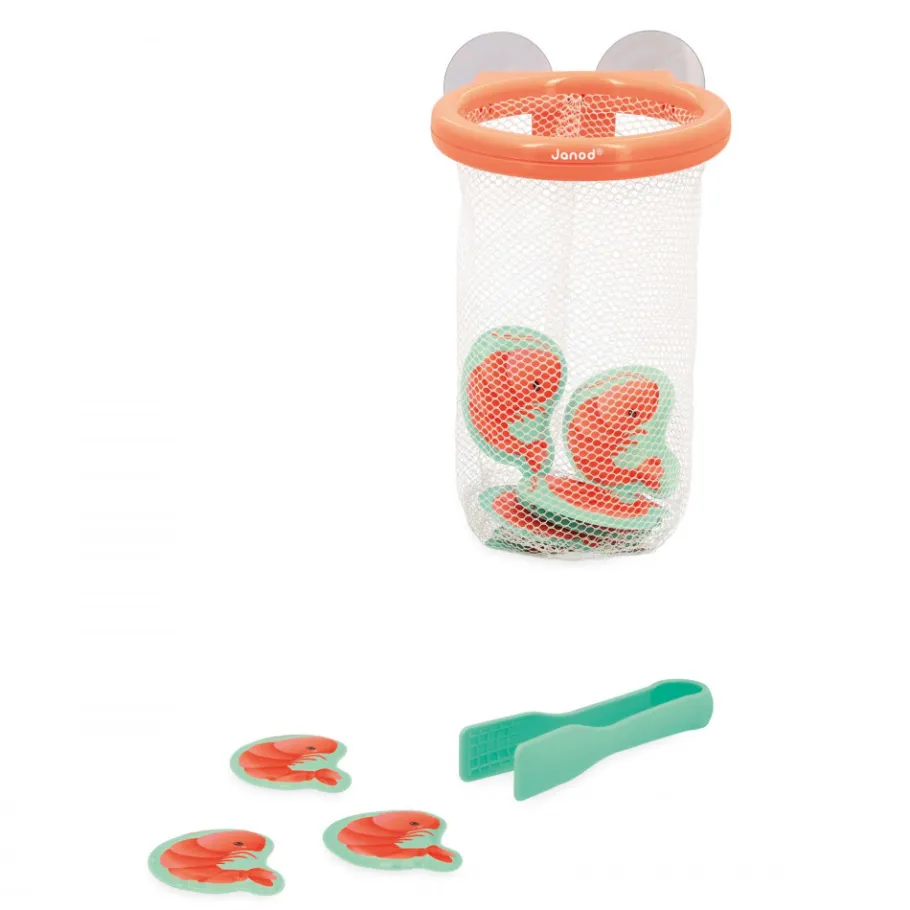 Janod Jeu de Bain Attrape-Crevettes* Coloriages & Jeux De Pêche À La Ligne
