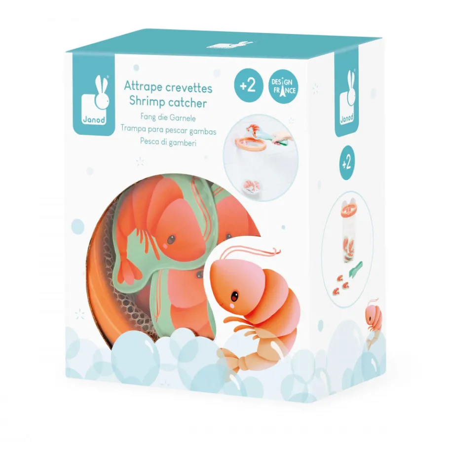 Janod Jeu de Bain Attrape-Crevettes* Coloriages & Jeux De Pêche À La Ligne