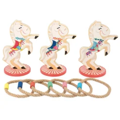 Janod Jeu de Lancer d'Anneaux Chevaux Applepop* Jeux De Lancer