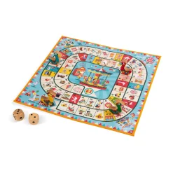 Janod Jeu de l'oie carrousel (bois et carton)* Jeux De Parcours