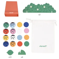 Janod Jeu de Mémoire - Coccinelles* Jeux De Mémoire & D'Associations|Jeux Éducatifs Maternelle