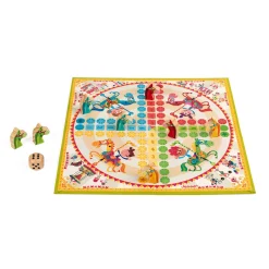 Janod Jeu de petits chevaux carrousel (bois et carton)* Jeux De Parcours