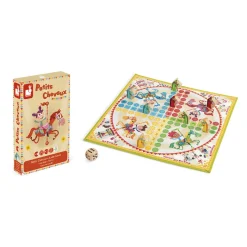 Janod Jeu de petits chevaux carrousel (bois et carton)* Jeux De Parcours