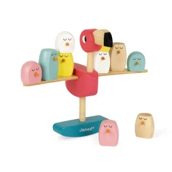 Janod Jeu d'équilibre flamant rose (bois)* Jeux D'Équilibre