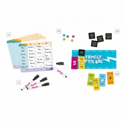 Janod Jeu Family P'tit Bac - Challenge tes Parents* Jeux De Rapidité & De Stratégie|Jeux Éducatifs Primaire