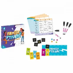 Janod Jeu Family P'tit Bac - Challenge tes Parents* Jeux De Rapidité & De Stratégie|Jeux Éducatifs Primaire