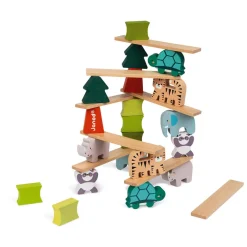 Janod Jeu Les Animaux Equilibristes en bois - Partenariat WWF®* Jeux D'Équilibre