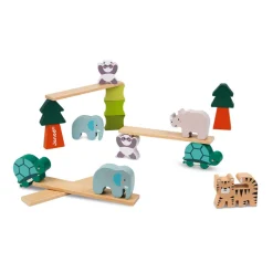 Janod Jeu Les Animaux Equilibristes en bois - Partenariat WWF®* Jeux D'Équilibre