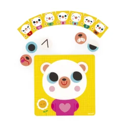 Janod Jeu Magnétique - L'Ours des Émotions* Jeux Éducatifs Maternelle|Jeux Éducatifs Magnétiques