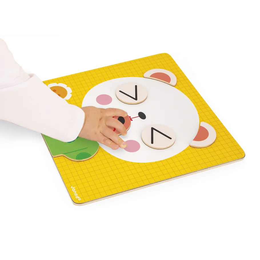 Janod Jeu Magnétique - L'Ours des Émotions* Jeux Éducatifs Maternelle|Jeux Éducatifs Magnétiques