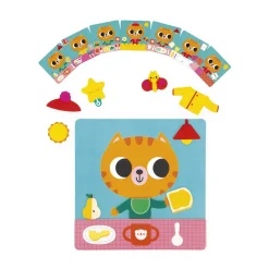 Janod Jeu Magnétique - Petit Chat des Rituels* Jeux Éducatifs Maternelle|Jeux Éducatifs Magnétiques