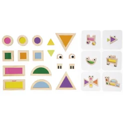Janod Jeu Sensoriel - Blocs Translucides* Jeux De Construction|Formes & Couleurs