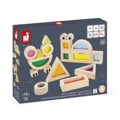 Janod Jeu Sensoriel - Blocs Translucides* Jeux De Construction|Formes & Couleurs