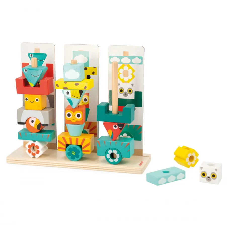 Janod Jeu Totem Tropik* Jeux De Mémoire & D'Associations|Jeux Éducatifs Maternelle