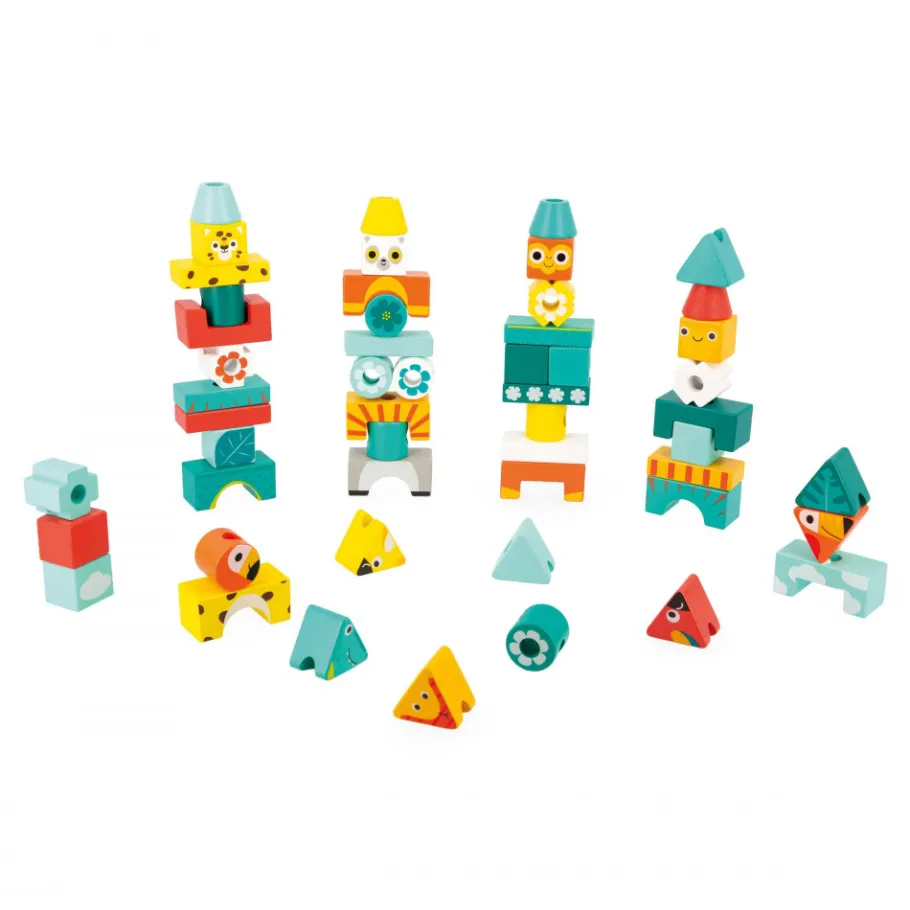 Janod Jeu Totem Tropik* Jeux De Mémoire & D'Associations|Jeux Éducatifs Maternelle