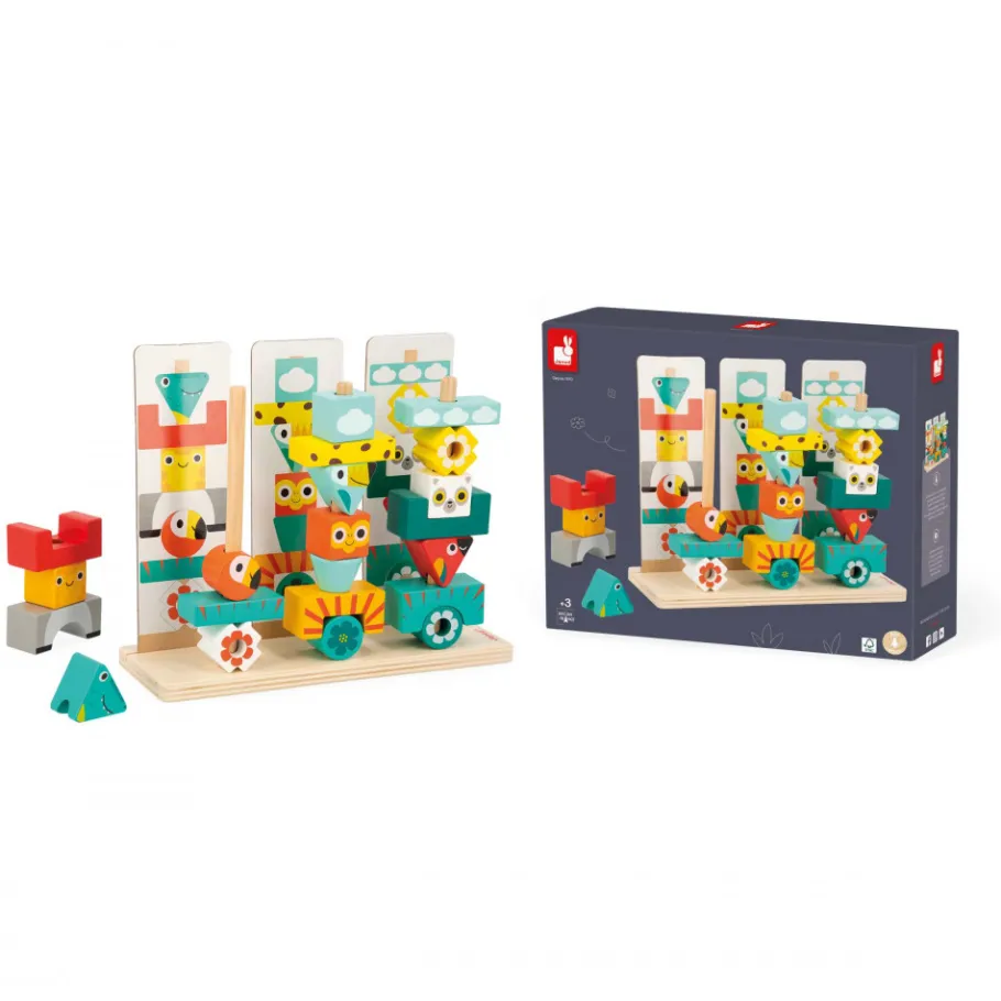 Janod Jeu Totem Tropik* Jeux De Mémoire & D'Associations|Jeux Éducatifs Maternelle