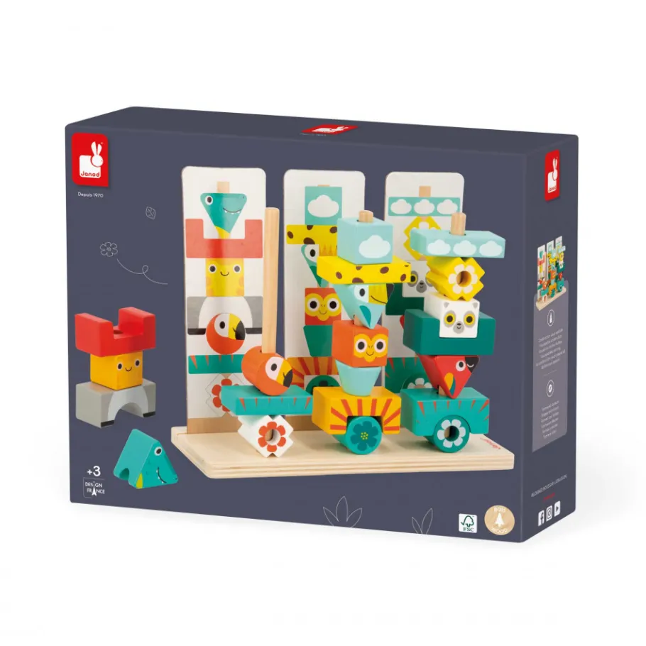 Janod Jeu Totem Tropik* Jeux De Mémoire & D'Associations|Jeux Éducatifs Maternelle