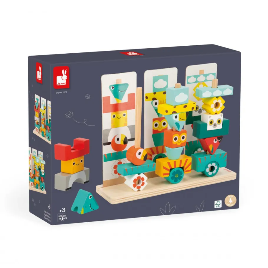 Janod Jeu Totem Tropik* Jeux De Mémoire & D'Associations|Jeux Éducatifs Maternelle