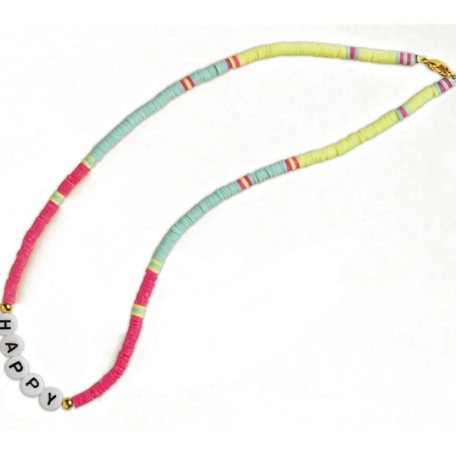Janod Kit Créatif - 4 Bijoux à Messages à Créer* Collection "Les Ateliers Bijoux" & Les Perles