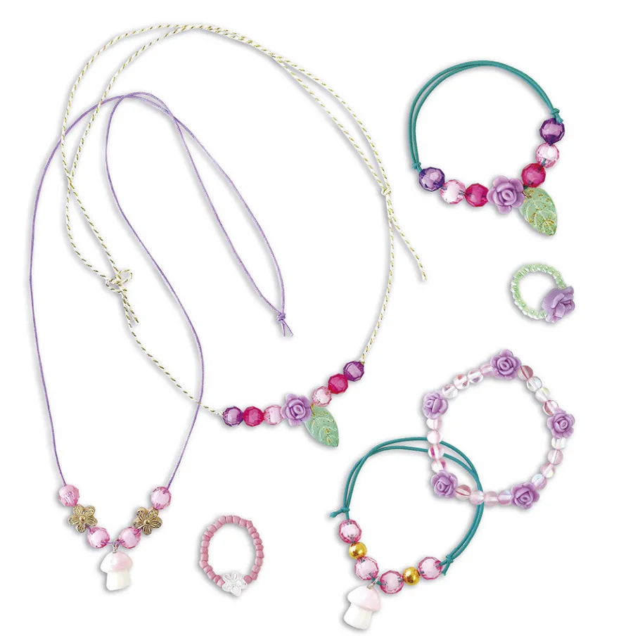Janod Kit Créatif - 7 Bijoux de Fées à Créer Magic Fairies* Collection "Les Ateliers Bijoux" & Les Perles