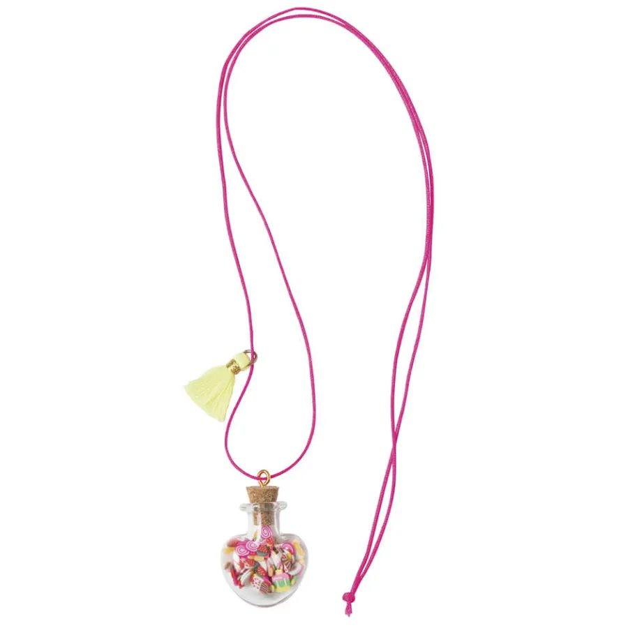 Janod Kit Créatif - 2 Bijoux Fioles Gourmandises à Créer* Collection "Les Ateliers Bijoux" & Les Perles