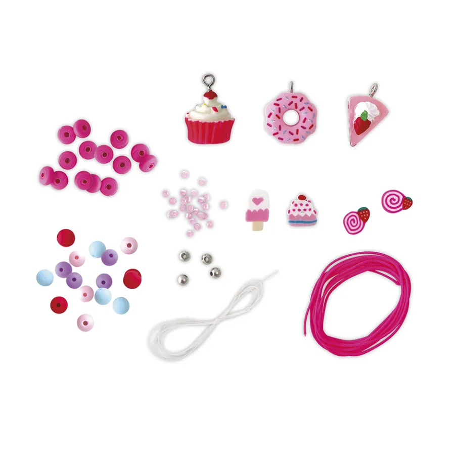 Janod Kit Créatif - 5 Bijoux Gourmandises à Créer* Collection "Les Ateliers Bijoux" & Les Perles