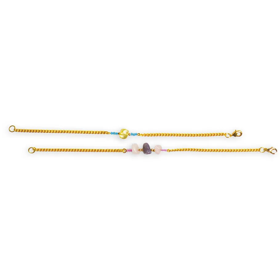 Janod Kit Créatif - 16 Bijoux Pierre Porte-Bonheur à Créer* Collection "Les Ateliers Bijoux" & Les Perles