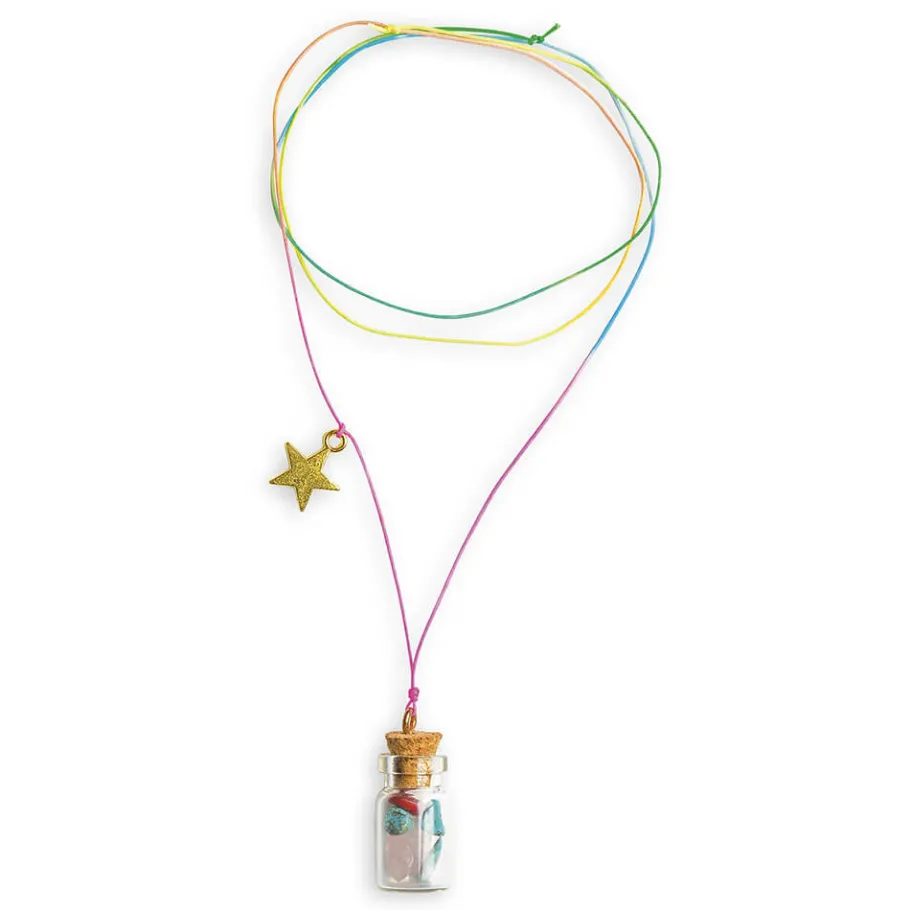 Janod Kit Créatif - 16 Bijoux Pierre Porte-Bonheur à Créer* Collection "Les Ateliers Bijoux" & Les Perles